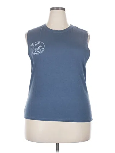 Pre-owned Unbranded Sleeveless T-shirt In Blue
