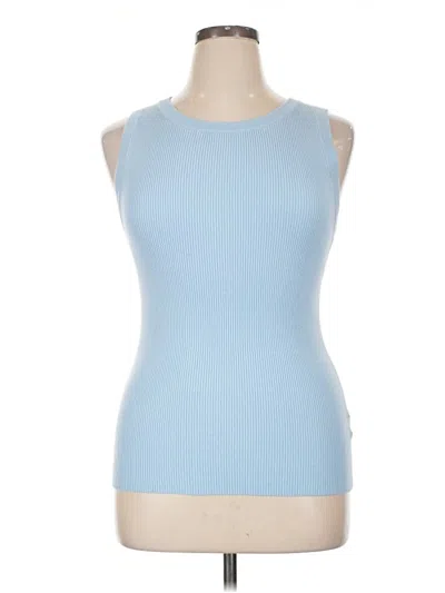 Pre-owned Unbranded Sleeveless T-shirt In Blue