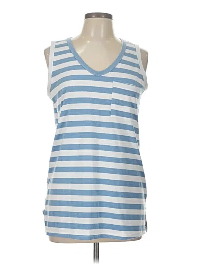 Pre-owned Unbranded Sleeveless T-shirt In Blue