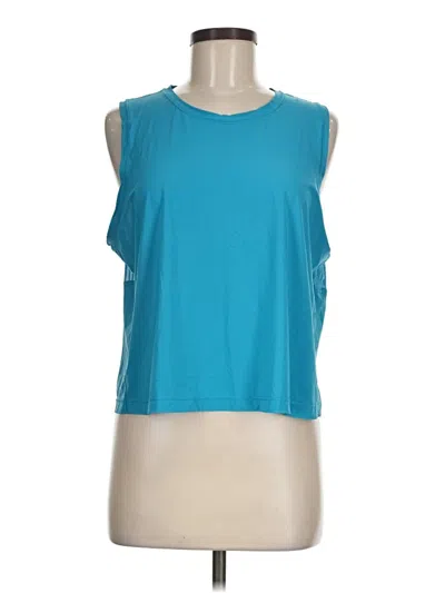 Pre-owned Unbranded Sleeveless T-shirt In Blue