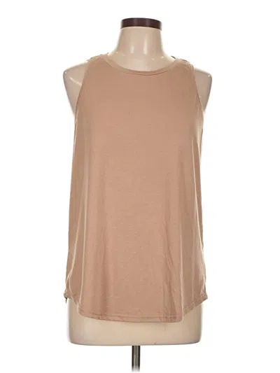 Pre-owned Unbranded Sleeveless T-shirt In Brown