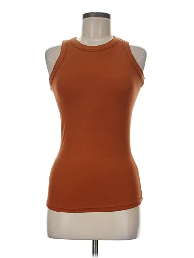 Pre-owned Unbranded Sleeveless T-shirt In Brown