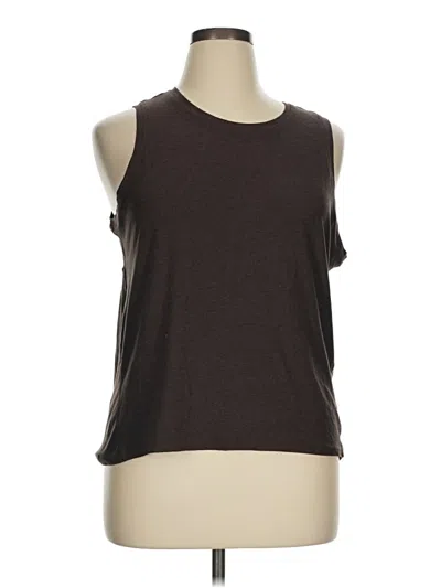 Pre-owned Unbranded Sleeveless T-shirt In Brown
