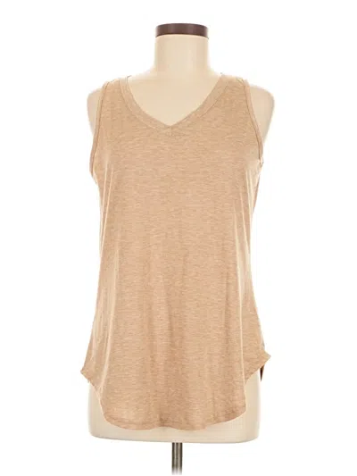Pre-owned Unbranded Sleeveless T-shirt In Brown