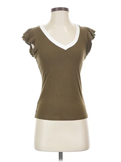 Pre-owned Unbranded Sleeveless T-shirt In Brown