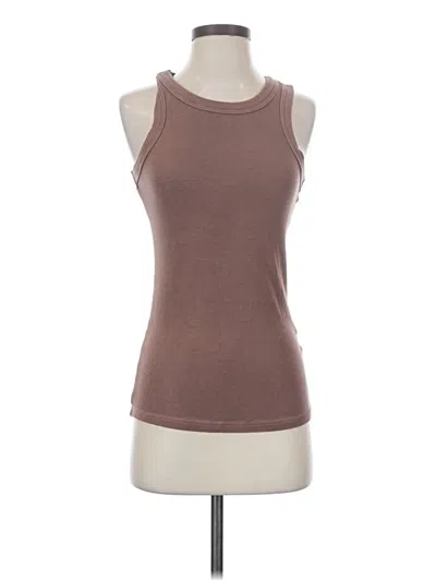 Pre-owned Unbranded Sleeveless T-shirt In Brown