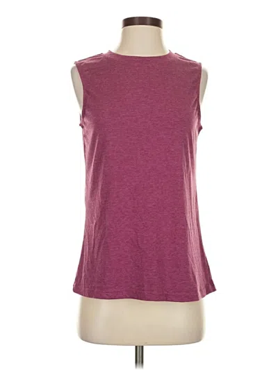 Pre-owned Unbranded Sleeveless T-shirt In Burgundy