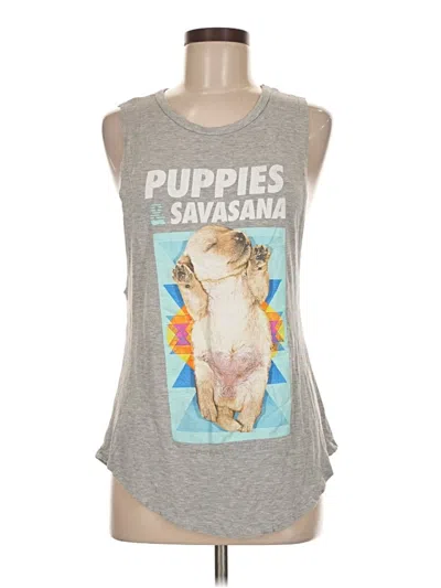 Pre-owned Unbranded Sleeveless T-shirt In Gray