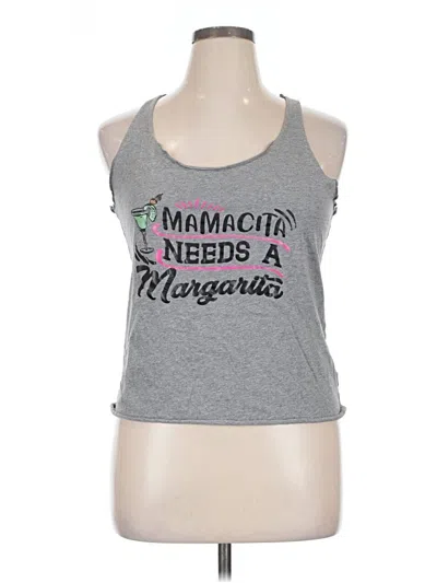 Pre-owned Unbranded Sleeveless T-shirt In Gray