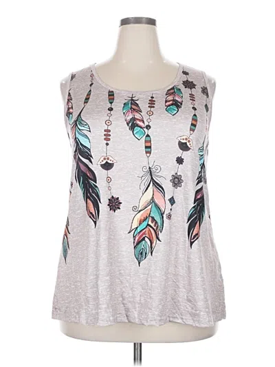 Pre-owned Unbranded Sleeveless T-shirt In Gray