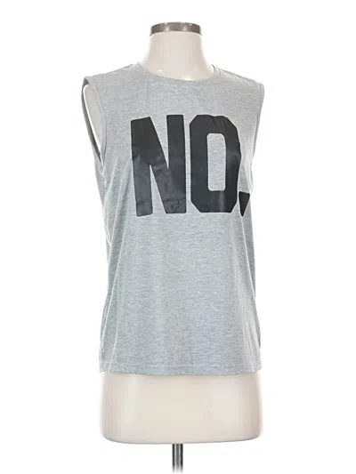 Pre-owned Unbranded Sleeveless T-shirt In Gray