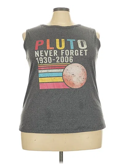 Pre-owned Unbranded Sleeveless T-shirt In Gray
