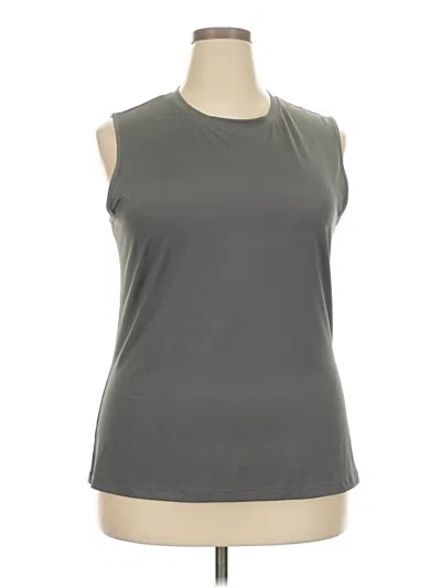 Pre-owned Unbranded Sleeveless T-shirt In Gray
