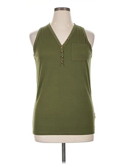 Pre-owned Unbranded Sleeveless T-shirt In Green