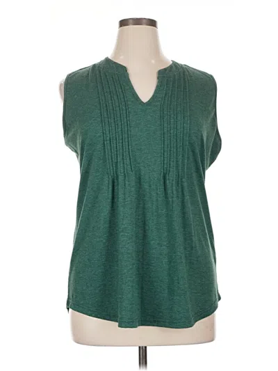 Pre-owned Unbranded Sleeveless T-shirt In Green