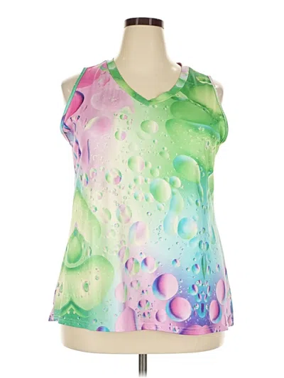 Pre-owned Unbranded Sleeveless T-shirt In Green