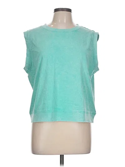 Pre-owned Unbranded Sleeveless T-shirt In Green