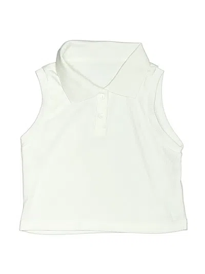 Pre-owned Unbranded Kids' Sleeveless T-shirt In Ivory