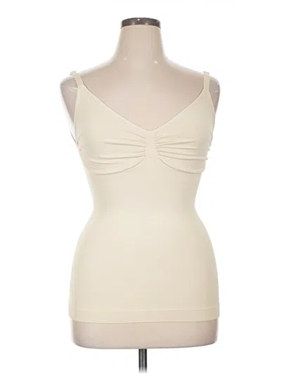 Pre-owned Unbranded Sleeveless T-shirt In Ivory
