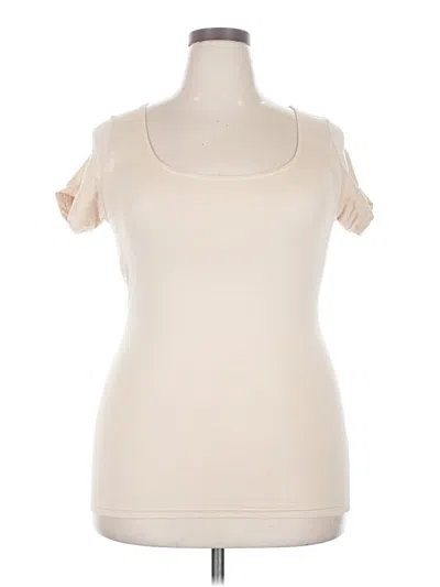 Pre-owned Unbranded Sleeveless T-shirt In Ivory