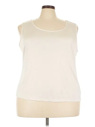 Pre-owned Unbranded Sleeveless T-shirt In Ivory