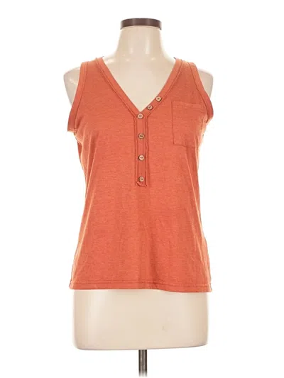 Pre-owned Unbranded Sleeveless T-shirt In Orange