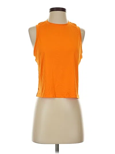 Pre-owned Unbranded Sleeveless T-shirt In Orange