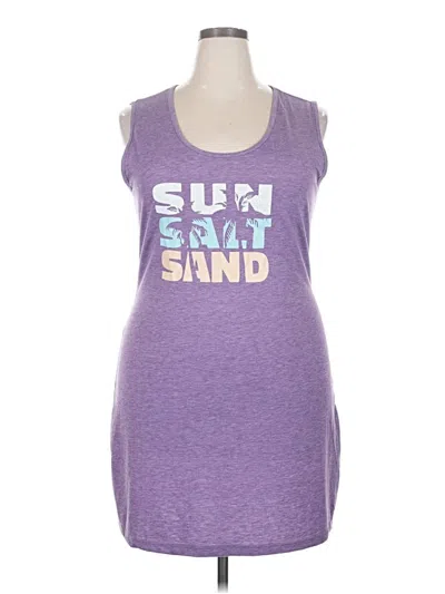 Pre-owned Unbranded Sleeveless T-shirt In Purple