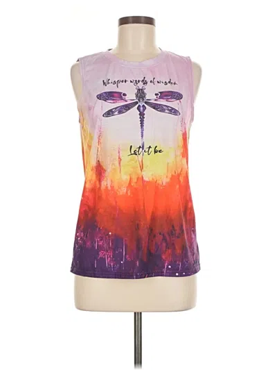 Pre-owned Unbranded Sleeveless T-shirt In Purple