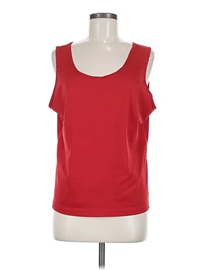 Pre-owned Unbranded Sleeveless T-shirt In Red