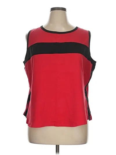 Pre-owned Unbranded Sleeveless T-shirt In Red