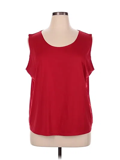 Pre-owned Unbranded Sleeveless T-shirt In Red