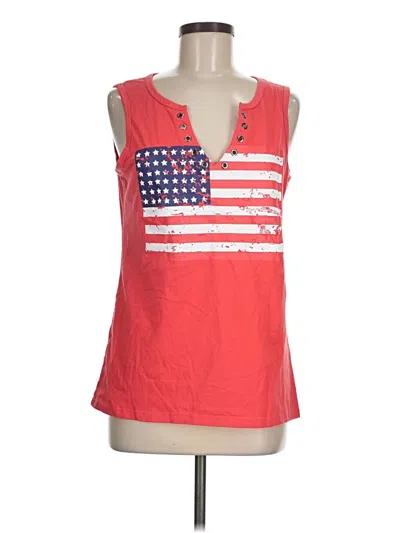 Pre-owned Unbranded Sleeveless T-shirt In Red