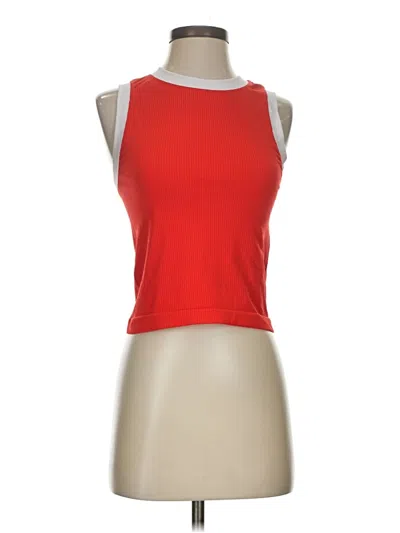 Pre-owned Unbranded Sleeveless T-shirt In Red