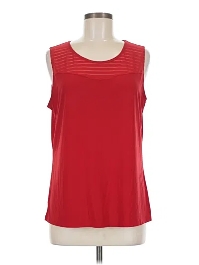 Pre-owned Unbranded Sleeveless T-shirt In Red