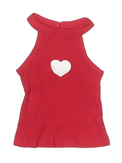 Pre-owned Unbranded Babies' Sleeveless T-shirt In Red
