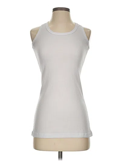 Pre-owned Unbranded Sleeveless T-shirt In Silver