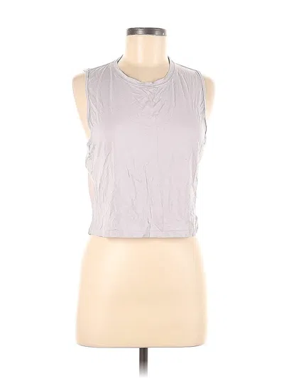 Pre-owned Unbranded Sleeveless T-shirt In Silver