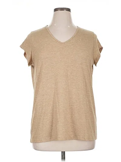 Pre-owned Unbranded Sleeveless T-shirt In Tan