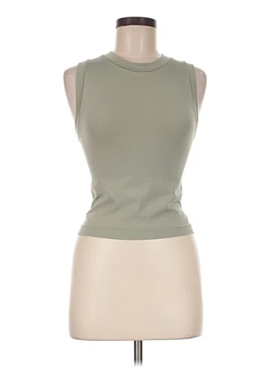 Pre-owned Unbranded Sleeveless T-shirt In Tan