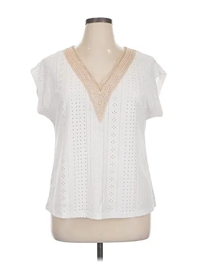 Pre-owned Unbranded Sleeveless T-shirt In White