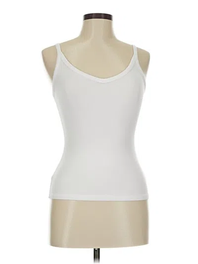 Pre-owned Unbranded Sleeveless T-shirt In White