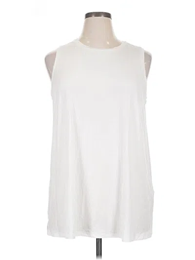 Pre-owned Unbranded Sleeveless T-shirt In White