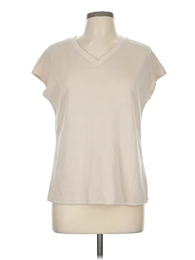 Pre-owned Unbranded Sleeveless T-shirt In White