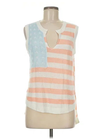 Pre-owned Unbranded Sleeveless T-shirt In White