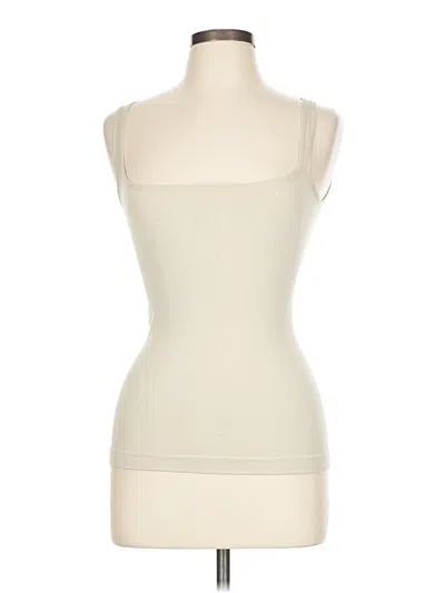 Pre-owned Unbranded Sleeveless T-shirt In White