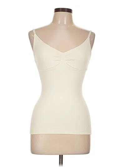 Pre-owned Unbranded Sleeveless T-shirt In White