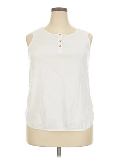 Pre-owned Unbranded Sleeveless T-shirt In White