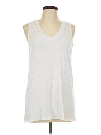 Pre-owned Unbranded Sleeveless T-shirt In White