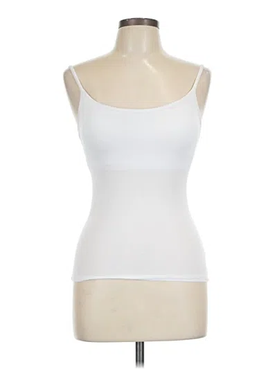 Pre-owned Unbranded Sleeveless T-shirt In White